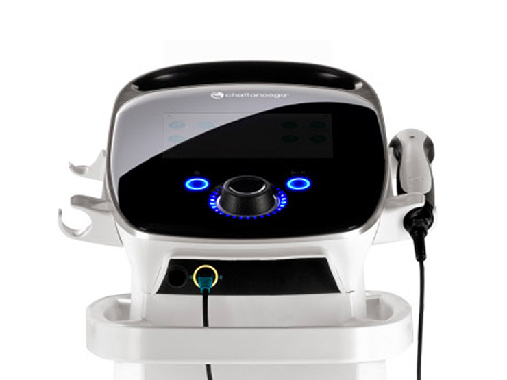 Ultrasound therapy applied to a soft tissue injury