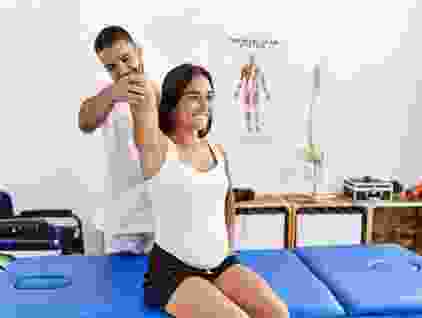 Hands-on physiotherapy treatment at PhysiPro clinic