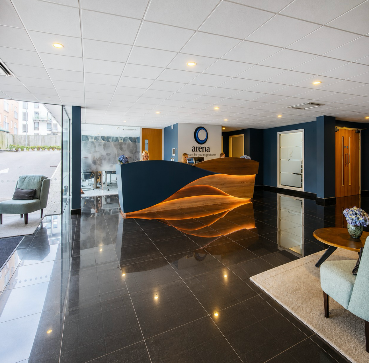 PhysiPro clinic reception desk
